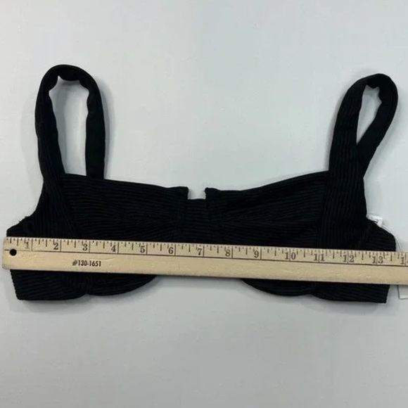 TJ Swim Blair Bikini Top Womens Adjustable Ribbed Underwire Back Clasp - Picture 2 of 4